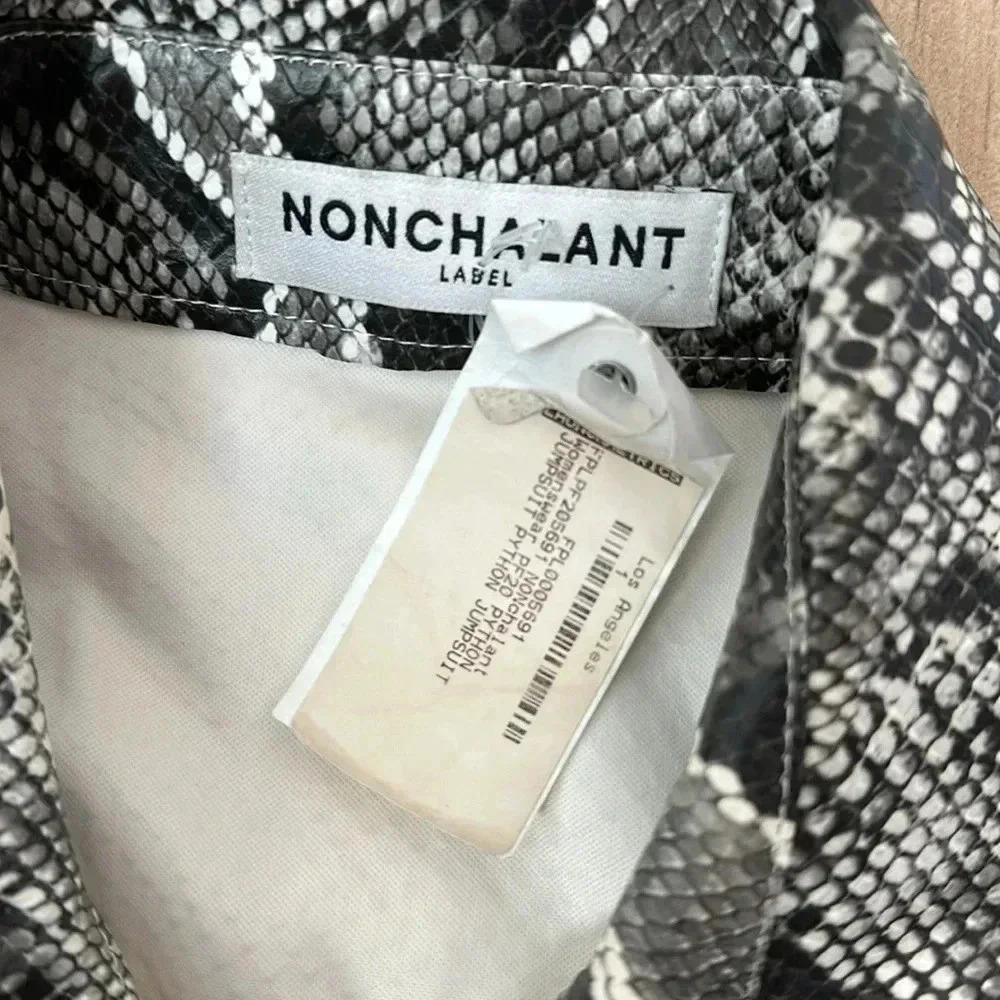 NONchalant Label Revolve Python Jumpsuit RARE! Sz XS - Picture 3 of 13